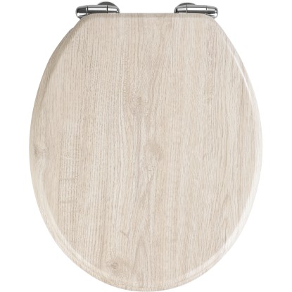Wenko WC-ülőke, tölgy, MDF, szürke FSC®