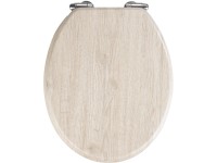 Wenko WC-ülőke, tölgy, MDF, szürke FSC®