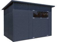 Bertilo Pent Modern 4 szerszámtároló antracit 306 cm x 202 cm FSC® Bertilo Pent Modern 4 szerszámtároló antracit 306 cm x 202 cm FSC®