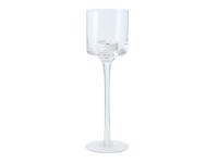 Boltze Home mécsestartó Arosa közepes 7,5 cm átmérő x 25 cm átlátszó