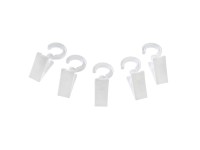 GARDINIA akasztó fémkarikához csipesszel fehér