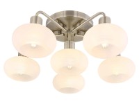 Rábalux Sorina mennyezeti lámpa 6 ágú 48,5 cm antik réz - fehér