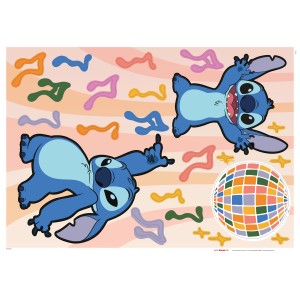 Komar Deko-Sticker Stitch Music: Öntapadós falmatricák Stitch mintákkal és hangjegyekkel.