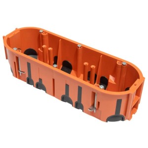 Gipszkarton szerelvénydoboz narancs membránnal sorolható 68 mm x 215 mm