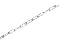 Köracél lánc horganyzott 4 mm átmérő (C40) - méteráru Köracél lánc horganyzott 4 mm átmérő (C40) - méteráru