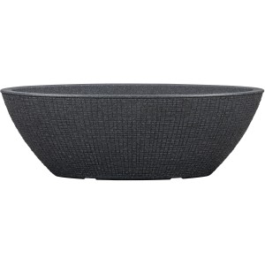 Scheurich Jardiniere Barceo, 59 cm, Stony Black, műanyag virágtartó, kérges hatású.