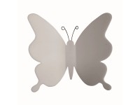 Öntapadós 3D falidekoráció fehér pillangók 12 db