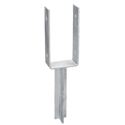 U alakú oszloprögzítő bebetonozható 200 mm x 91 mm x 50 mm