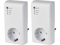 Wi-Fi-s dugós csatlakozó védőérintkezős 2 darab fehér Wi-Fi-s dugós csatlakozó védőérintkezős 2 darab fehér