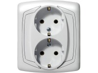 Mentavill dugalj Ton dupla földelt fehér