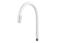 Elastico rugalmas kifolyócső mosogató csaptelephez fehér