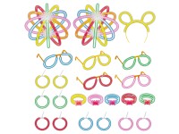 100 db világító pálcika bulikészlet többszínű