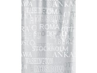 Spirella Cities zuhanyfüggöny 180 cm x 200 cm ezüst