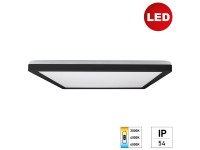 Fali és mennyezeti panel lámpa TWICE Q420 24W CCT fekete