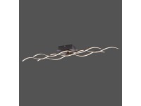 Paul Neuhaus Wave LED-es mennyezeti lámpa fekete IP20