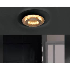 Paul Neuhaus Nevis arany LED mennyezeti lámpa, Ø 40 cm, meleg fehér fény.