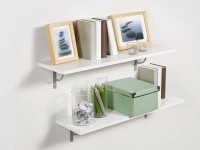 Duraline polc, szögletes, fehér, magasfényű, 1,8 cm x 60 cm x 20 cm