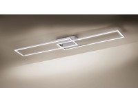 Iven LED-es mennyezeti lámpa acél 110 cm x 25 cm, 2700 - 5000 K
