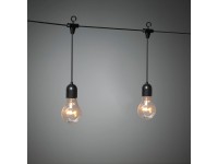 Konstsmide LED - es fényfüggöny kültéri használatra 10 átlátszó izzó Konstsmide LED - es fényfüggöny kültéri használatra 10 átlátszó izzó