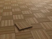 Fa járólap, barna, impregnált, 50 cm x 4 cm x 50 cm