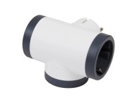 Hármas elosztó dugó földelt 16A fehér Hármas elosztó dugó földelt 16A fehér