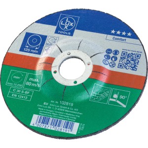 LUX 125 mm-es szövetvágó korong kőhöz, sarokcsiszoló tartozék.