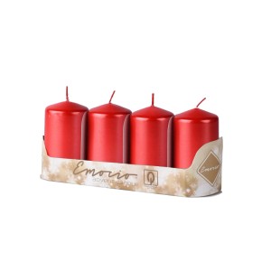 Emocio adventi hengergyertya 4 db 40 mm x 80 mm piros