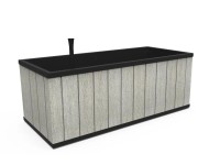 Sequoia duotech L festhető műanyag virágláda