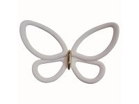 Öntapadós 3D falidekoráció fehér pillangók 12 db