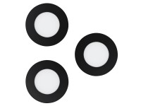 Eglo Fueva-Z süllyesztett LED-es lámpa 3 darabos készlet fekete Tunable White Eglo Fueva-Z süllyesztett LED-es lámpa 3 darabos készlet fekete Tunable White