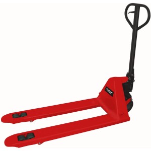 Piros Einhell TC-PT 2500 raklapemelő kocsi műhelybe, raktárba és szállításhoz.