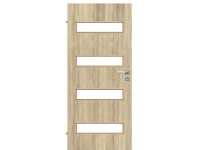 Lakkozott beltéri ajtólap Dori 4 / 4  Fehér Tölgy 90 cm x 210 cm balos