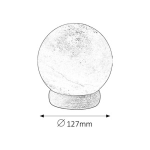Rábalux Ozone dekor sólámpa 15 W 12,7 cm narancssárga - fa parfüm izzóval