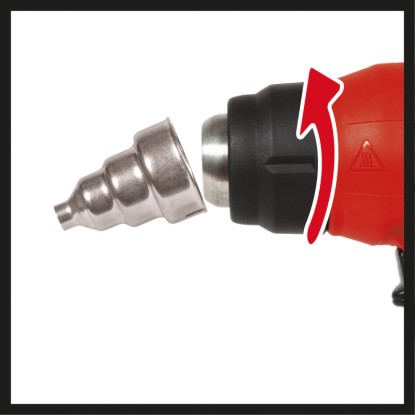 Einhell Power X-Change TE-HA 18 Li Solo akkus hőlégfúvó szűkítő fúvókával. Hőlégfúvó a precíz munkához.