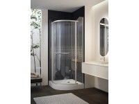 Zuhanykabin negyedköríves keret nélküli nyílóajtós 90 cm x 90 cm x 195 Zuhanykabin negyedköríves keret nélküli nyílóajtós 90 cm x 90 cm x 195