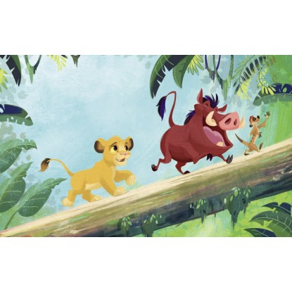Komar nemszőtt fotótapéta Disney The Lion King Classic Jungle Team színes