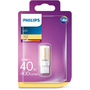 Philips LED G9 izzó, 3,2W, meleg fehér, lila csomagolásban.
