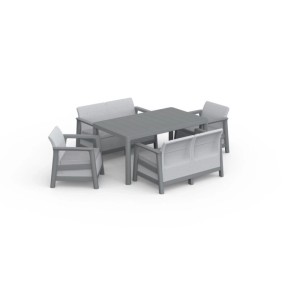 Keter 272573 Scandi Linea Fiesta - hamuszürke & viharszürke