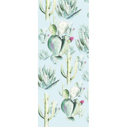 Komar nemszőtt fotótapéta Cactus Blue Panel 100 cm x 250 cm  100 cm x 250 cm