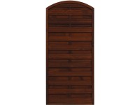 Belátásgátló kerítéselem München barna 180/195 cm x 90 cm FSC®