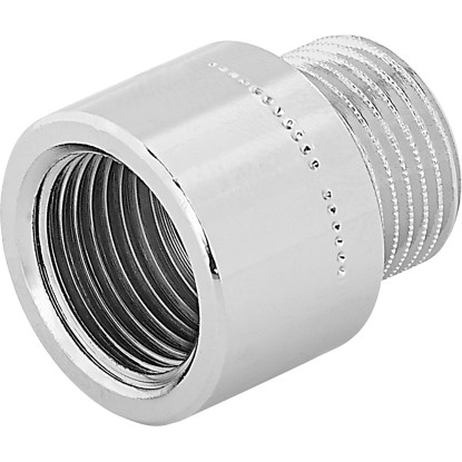 OBI csaphosszabbító 14,9 mm (Rp 3/8) x 16,7 mm (R 3/8) krómozott sárgaréz 15 mm