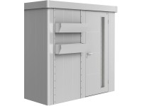 Biohort FloraBoard Neo szerszámos házhoz 84 cm x 24 cm x 205 cm ezüstmetál