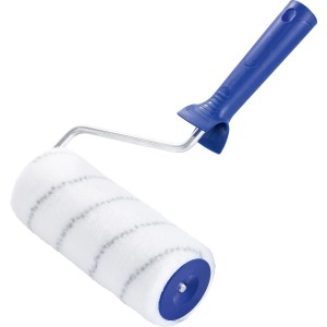 LUX-TOOLS PRO festőhenger lakkokhoz, 18 cm, kék fogantyúval sima felületekhez.
