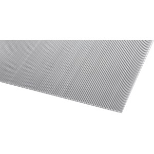 Átlátszó üregkamrás lemez (6 mm, 200x105 cm) tetőfedéshez, pl. teraszfedéshez.