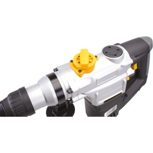 CMI C-BH-1500 D fúrókalapács, 1050 W, sárga beállító kerékkel és fekete tokmánnyal.