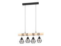 Eglo függőlámpa Townshend 5 fekete tölgy Eglo függőlámpa Townshend 5 fekete tölgy