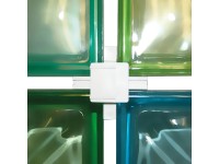 25 fugakereszt 8 cm-es üvegtéglához 6 mm fuga