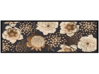 Univerzális futószőnyeg virágfejek antracit csúszásmentes 50 cm x 150 cm Univerzális futószőnyeg virágfejek antracit csúszásmentes 50 cm x 150 cm