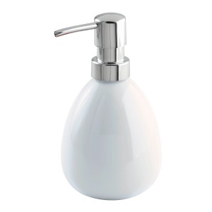 Fehér Wenko Polaris szappanadagoló króm pumpával, 390 ml.