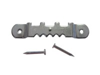 Képkeretakasztó fogazott 60 mm x 8 mm +szeg horganyzott Képkeretakasztó fogazott 60 mm x 8 mm +szeg horganyzott